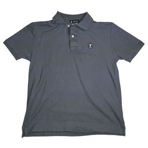 Physco Bunny Polo Shirt Size 5 Gray Short Sleeve Chest Logo Shirt